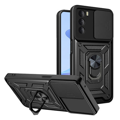 Custodia per Oppo A16s / A54s / A16, Techsuit, CamShield, Nera