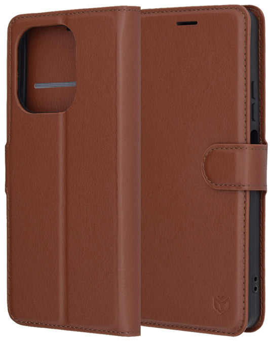 Custodia per Oppo A5 Pro 4G / A5 Pro, Techsuit, Leather Folio, Marrone