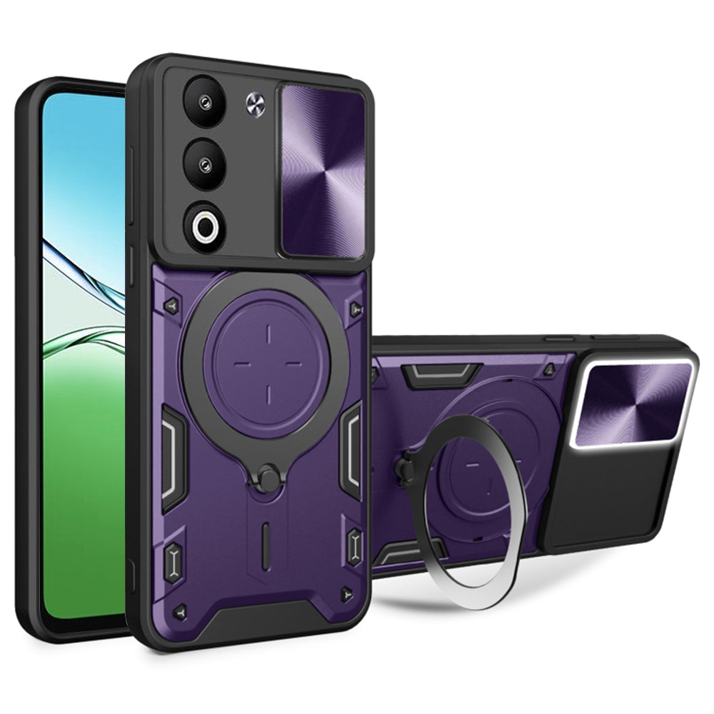 Custodia per Oppo A5 4G / A5 5G, Techsuit, CamGuard Pro, Viola