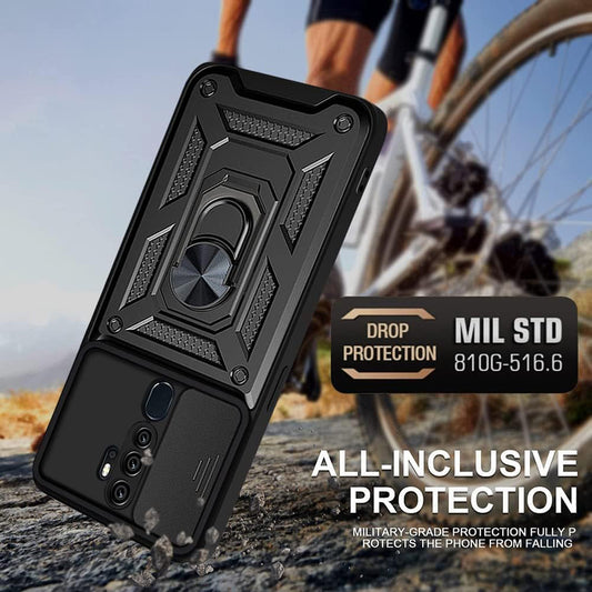 Custodia per Oppo A5 4G, Techsuit, CamShield, Nera