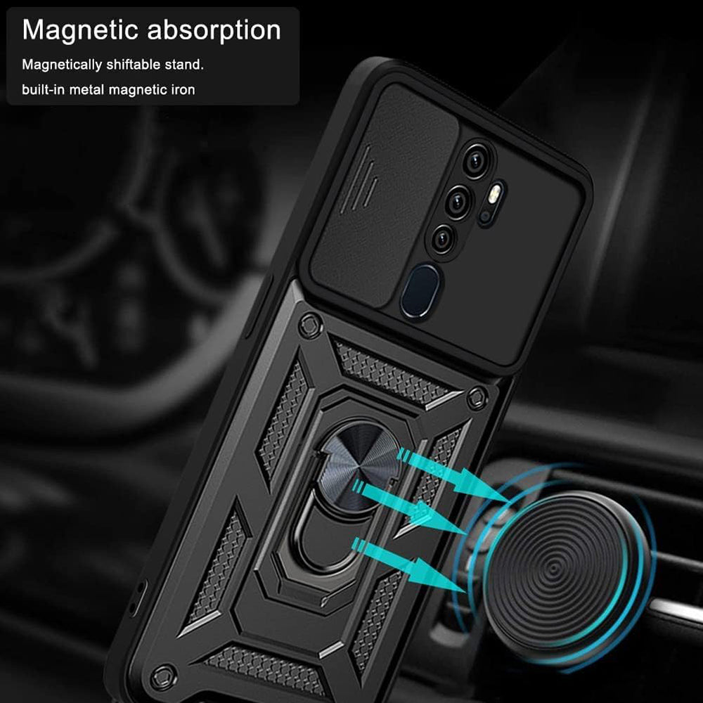 Custodia per Oppo A5 4G, Techsuit, CamShield, Nera
