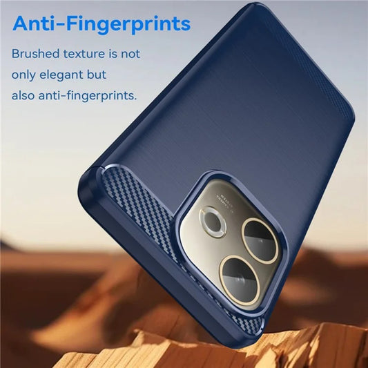 Custodia per Oppo A5 Pro 4G / A5 Pro, Techsuit, Carbonio, Blu