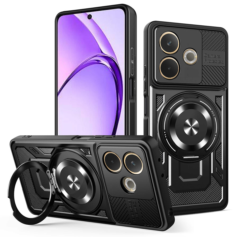 Custodia per Oppo A5 Pro 4G / A5 Pro, Techsuit, RuggedCam, Nera