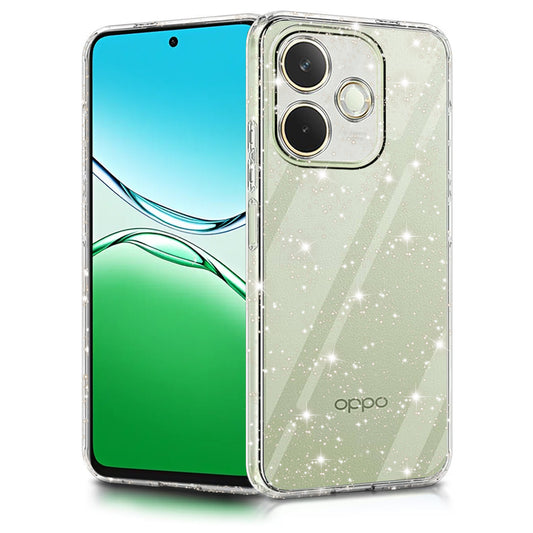 Custodia per Oppo A5 Pro 4G / A5 Pro, Techsuit, SparkleSkin, Trasparente