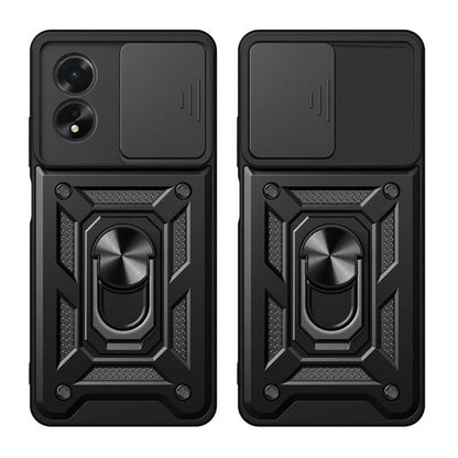 Custodia per Oppo A58 4G, Techsuit, CamShield, Nera