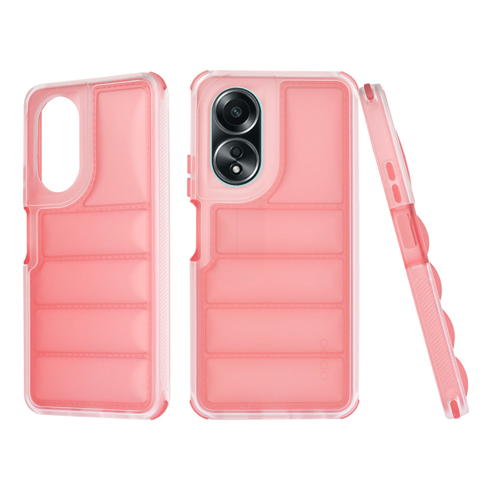 Custodia per Oppo A58 4G, Techsuit, Wave Shield, Rossa