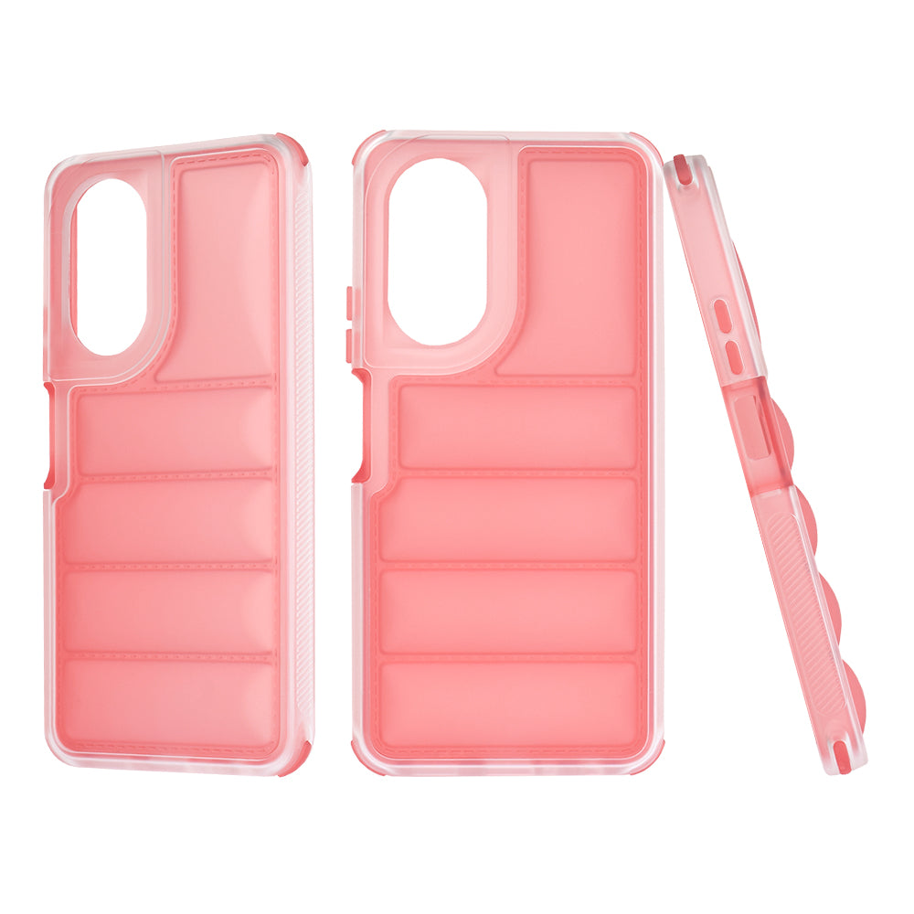 Custodia per Oppo A58 4G, Techsuit, Wave Shield, Rossa
