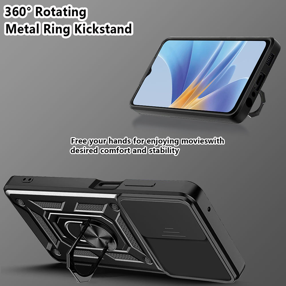 Custodia per Oppo A58 5G / A78 5G, Techsuit, CamShield, Nera