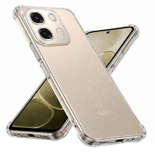 Custodia per Oppo A6 4G, Techsuit, Shockproof Clear, Trasparente