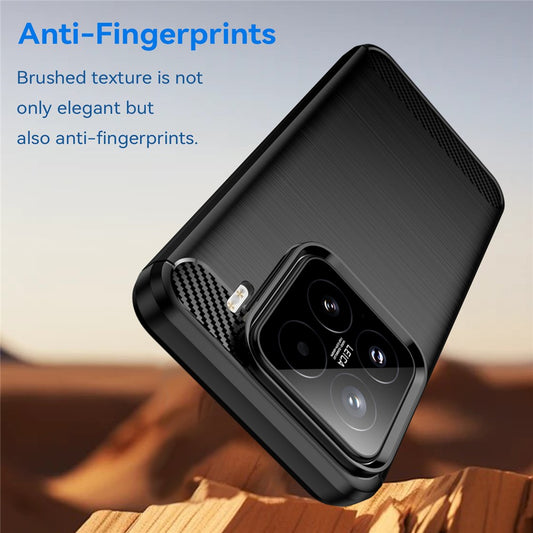 Custodia per Oppo A6 Pro 5G / A6 Pro 4G, Techsuit, Carbonio, Blu