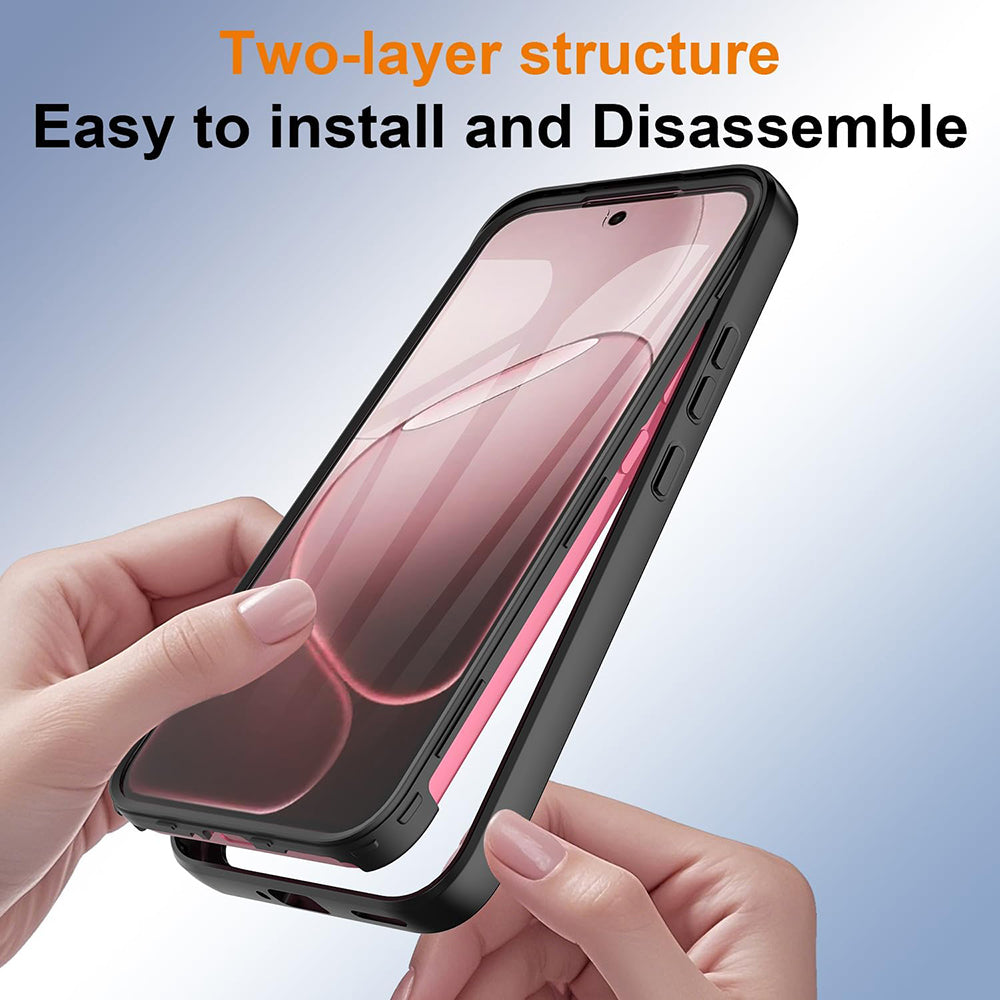 Custodia per Oppo A6 Pro 5G / A6 Pro 4G, Techsuit, ColorVerse 360, Nera