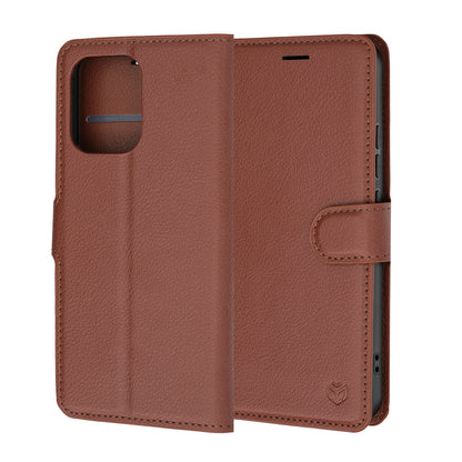 Custodia per Oppo A6 Pro 5G / A6 Pro 4G, Techsuit, Leather Folio, Marrone