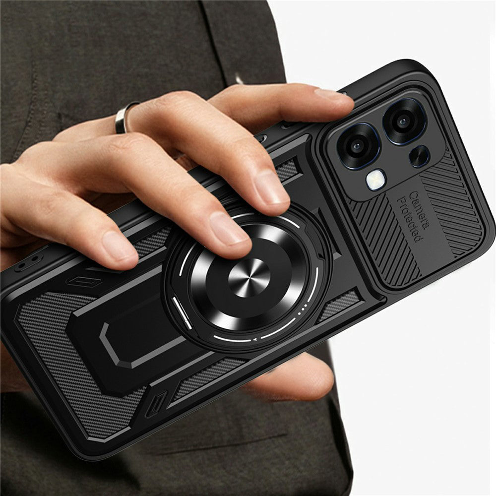 Custodia per Oppo A6 Pro 5G / A6 Pro 4G, Techsuit, RuggedCam, Nera