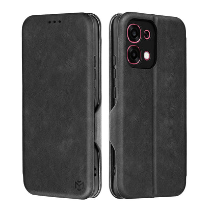 Custodia per Oppo A6 Pro 5G / A6 Pro 4G, Techsuit, Safe Wallet Plus, Nera