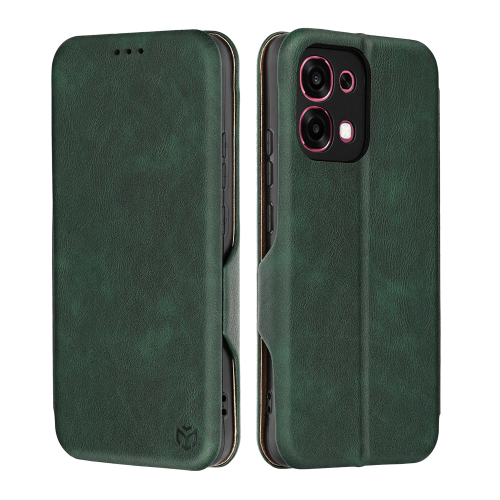 Custodia per Oppo A6 Pro 5G / A6 Pro 4G, Techsuit, Safe Wallet Plus, Verde