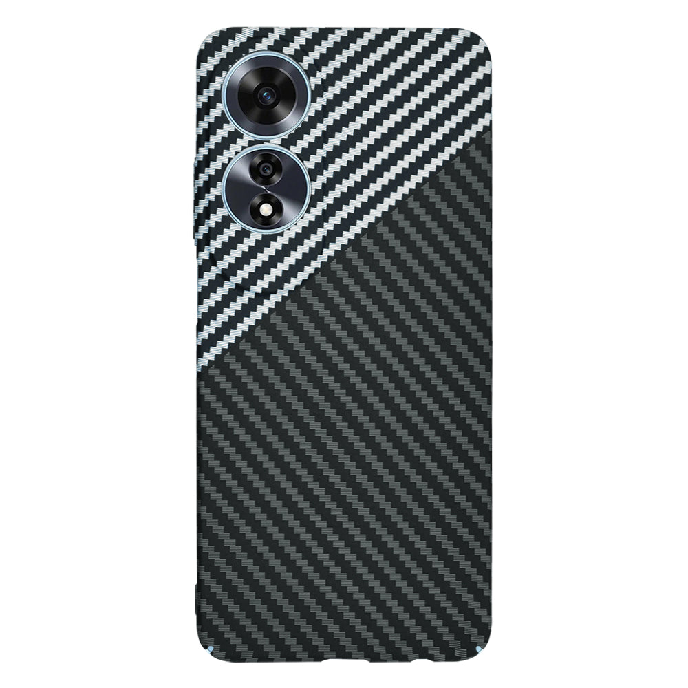 Case for Oppo A60, Techsuit, Carbonite FiberShell, Black Gray