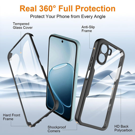 Custodia per Oppo A6k 4G / A6x 4G / A6x, Techsuit, ColorVerse 360, Blu