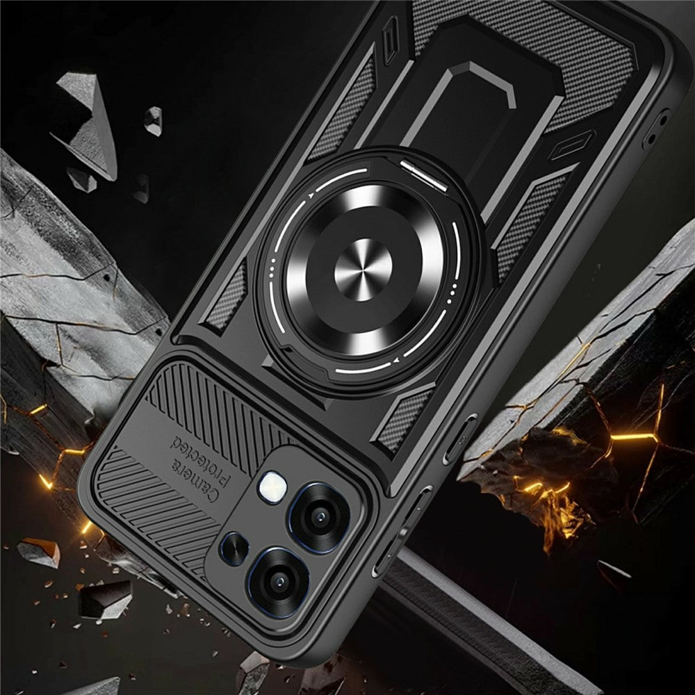 Custodia per Oppo A6k 4G / A6x 4G / A6x, Techsuit, RuggedCam, Blu