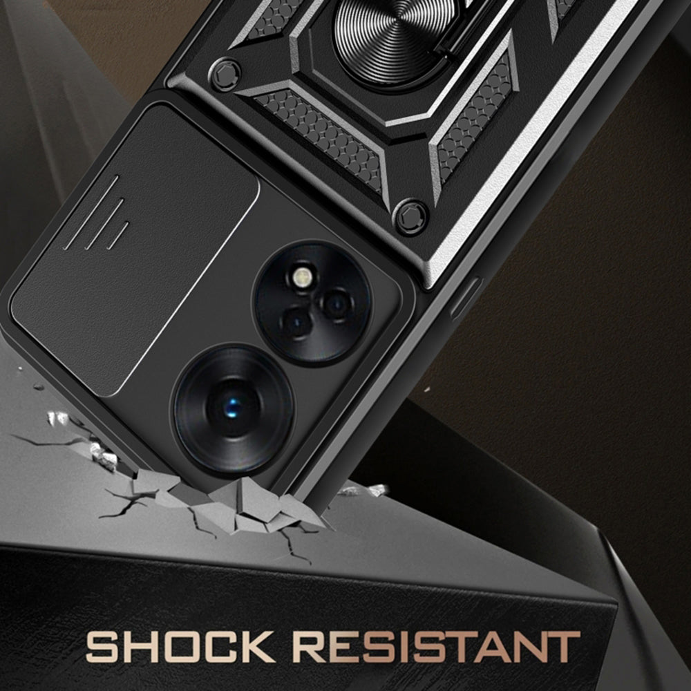 Case for Oppo A78 4G, Techsuit, CamShield, Green