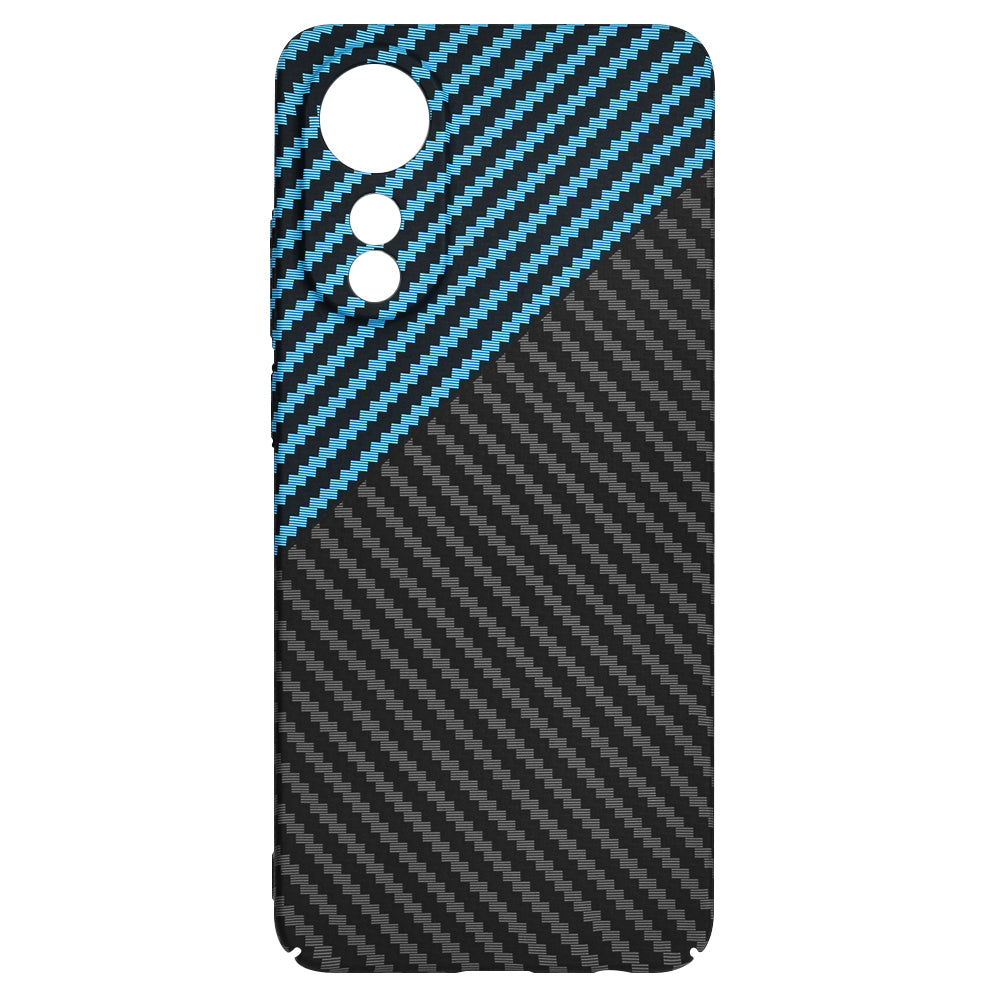Case for Oppo A78 4G, Techsuit, Carbonite FiberShell, Black Blue