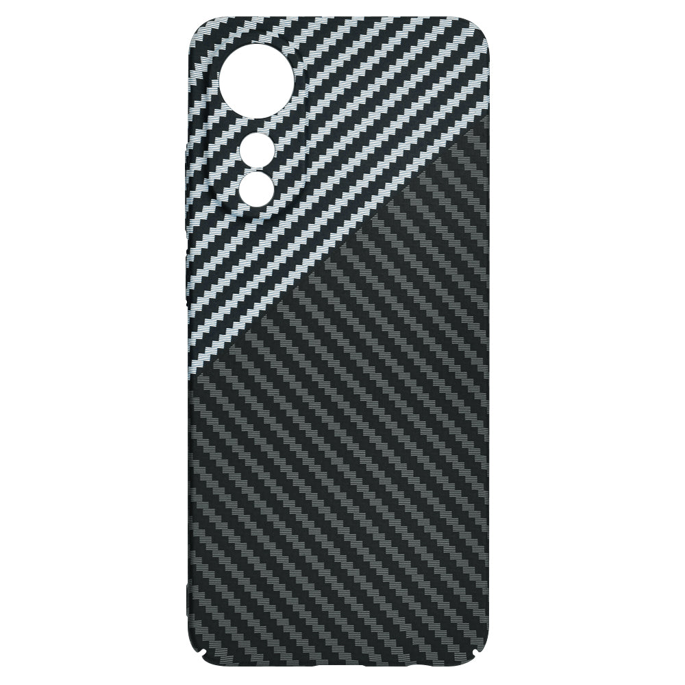 Case for Oppo A78 4G, Techsuit, Carbonite FiberShell, Black Gray