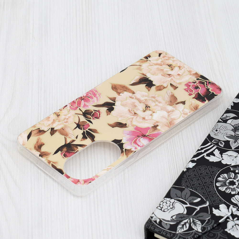 Case for Oppo A78 4G, Techsuit, Marble, Beige
