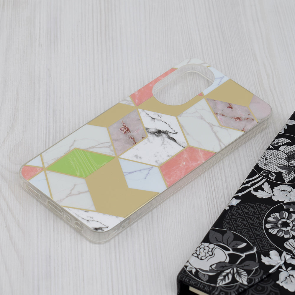 Case for Oppo A78 4G, Techsuit, Marble, Purple