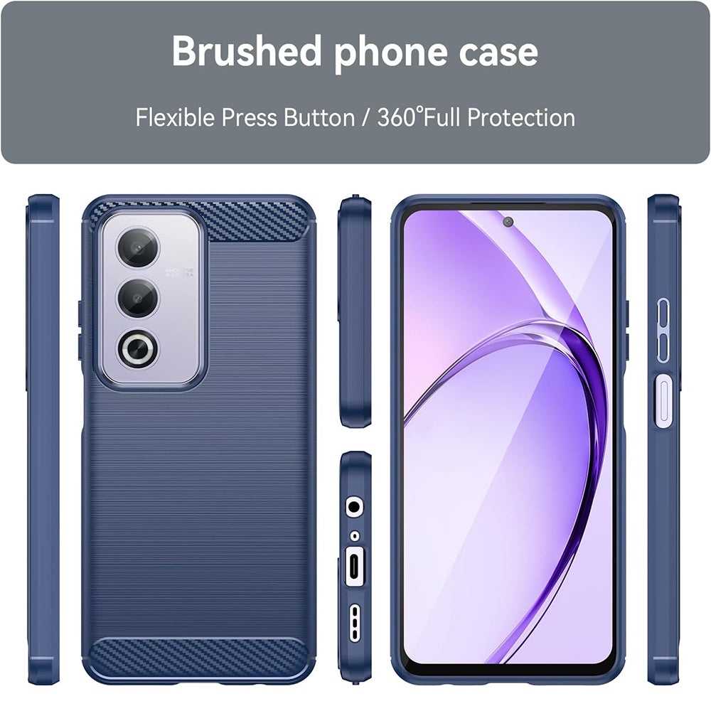 Case for Oppo A80, Techsuit, Carbon, Blue