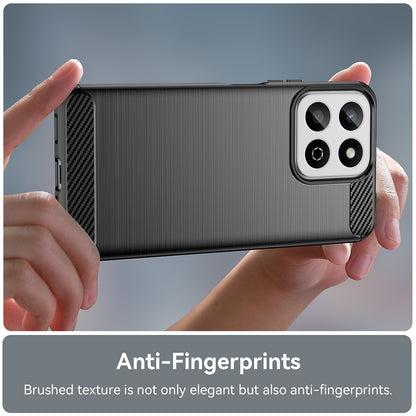 Case for Oppo A80, Techsuit, Carbon, Black