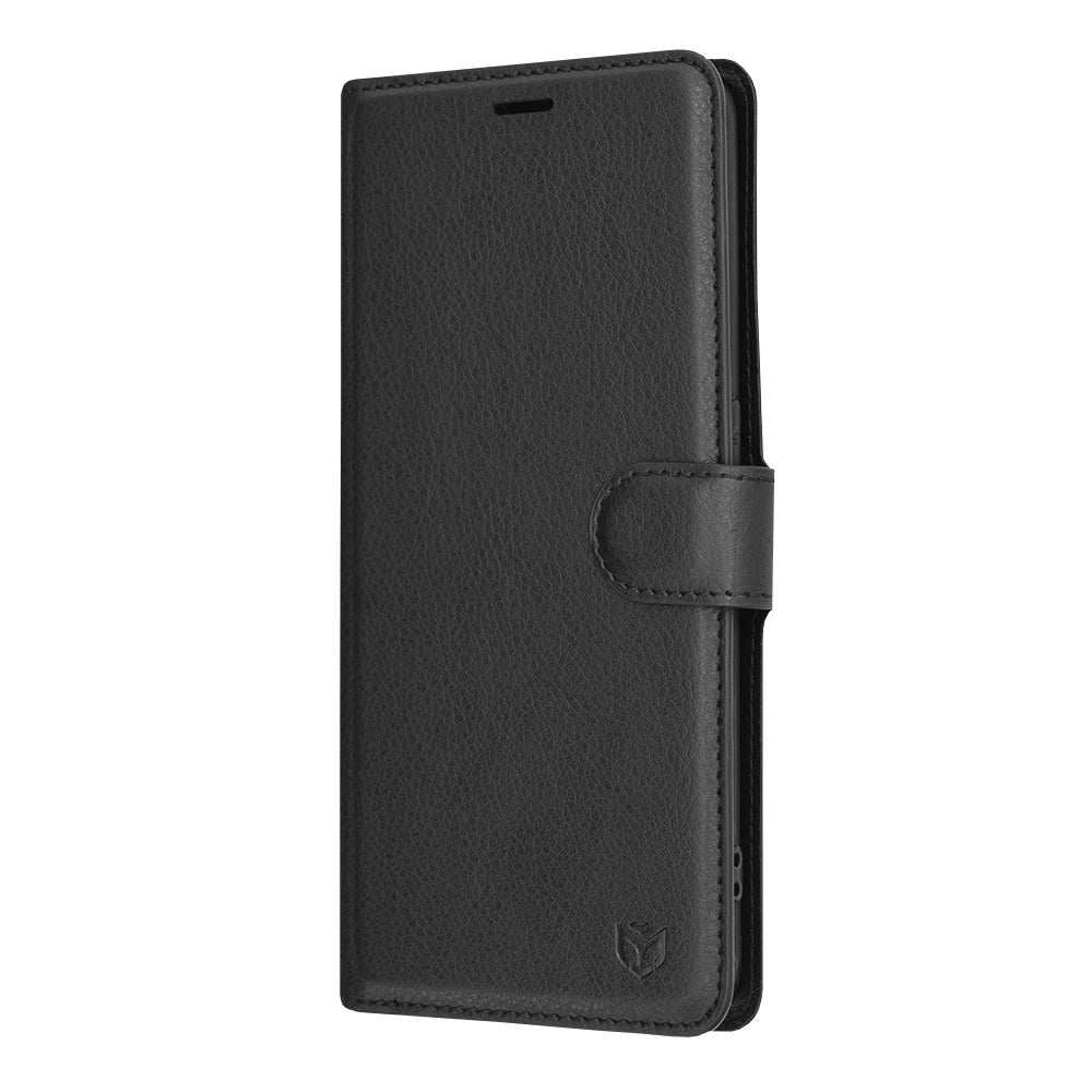 Custodia per Oppo A94 / Reno5 Lite, Techsuit, Leather Folio, Nera