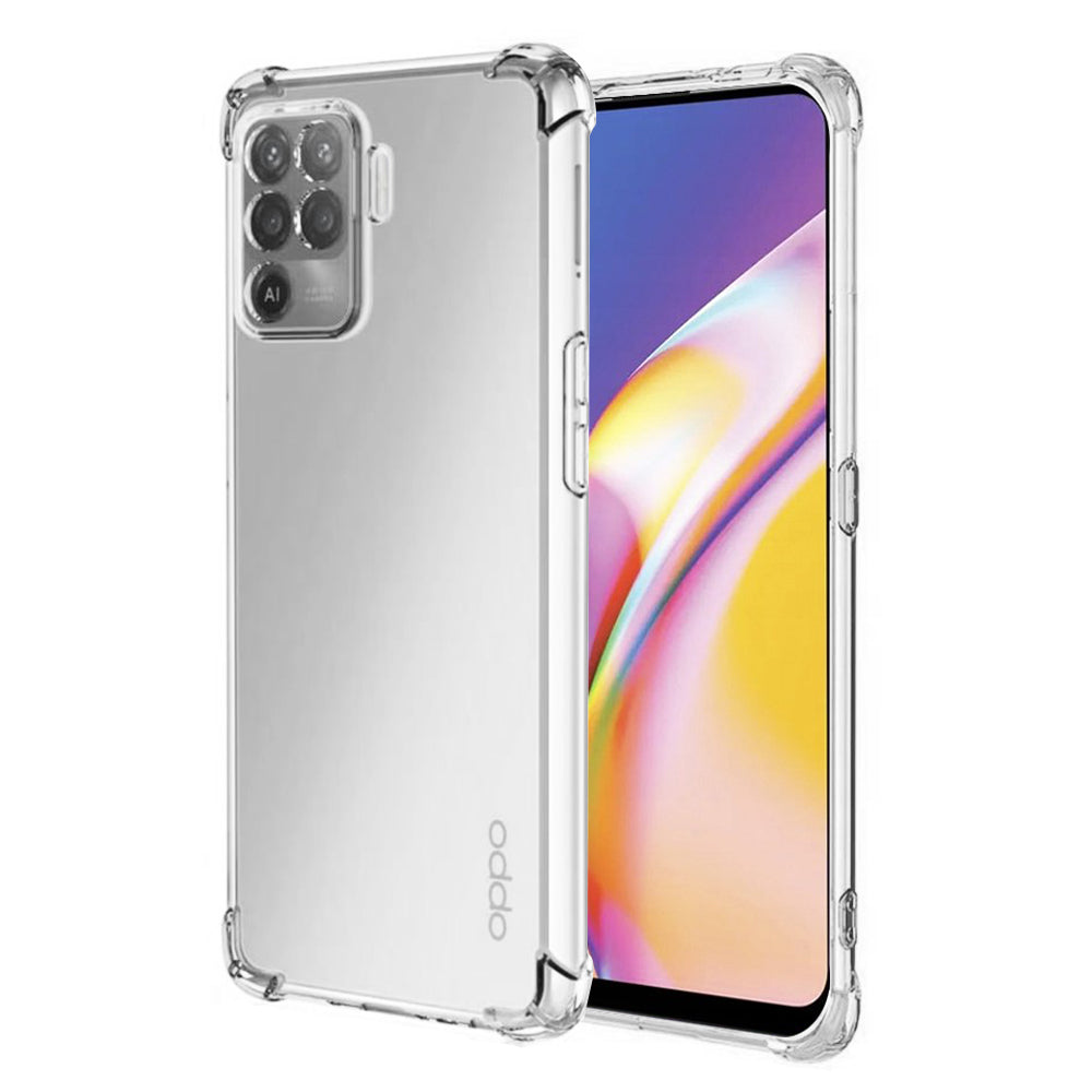 Custodia per Oppo A94 / Reno5 Lite, Techsuit, Shockproof Clear, Trasparente
