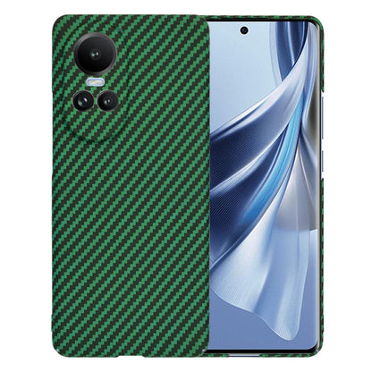 Case for Oppo Reno10 / Reno10 Pro, Techsuit, Carbonite FiberShell, Green