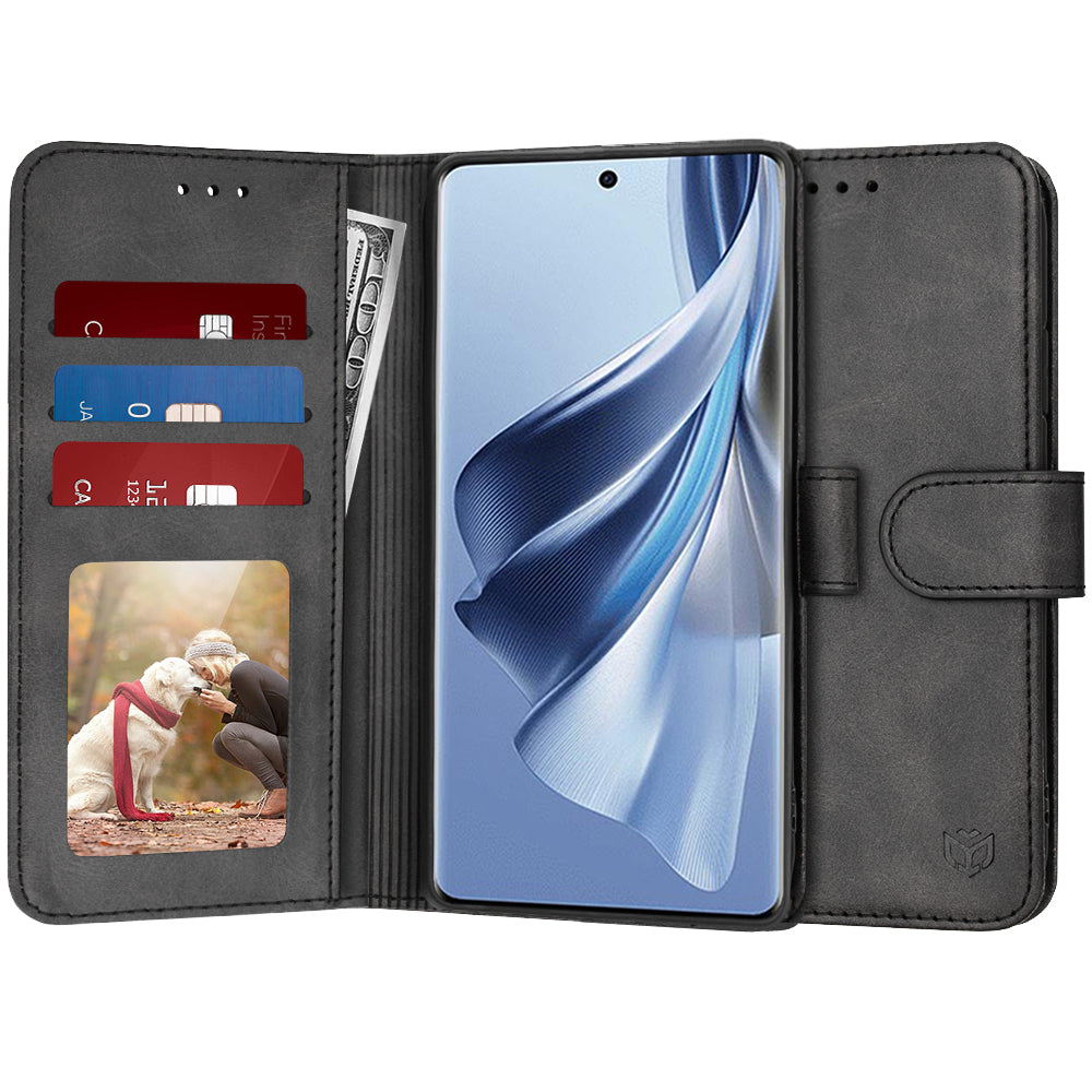 Custodia per Oppo Reno10 / Reno10 Pro, Techsuit, Diary Book, Nera