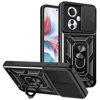 Custodia per Oppo Reno11 F, Techsuit, CamShield, Nera