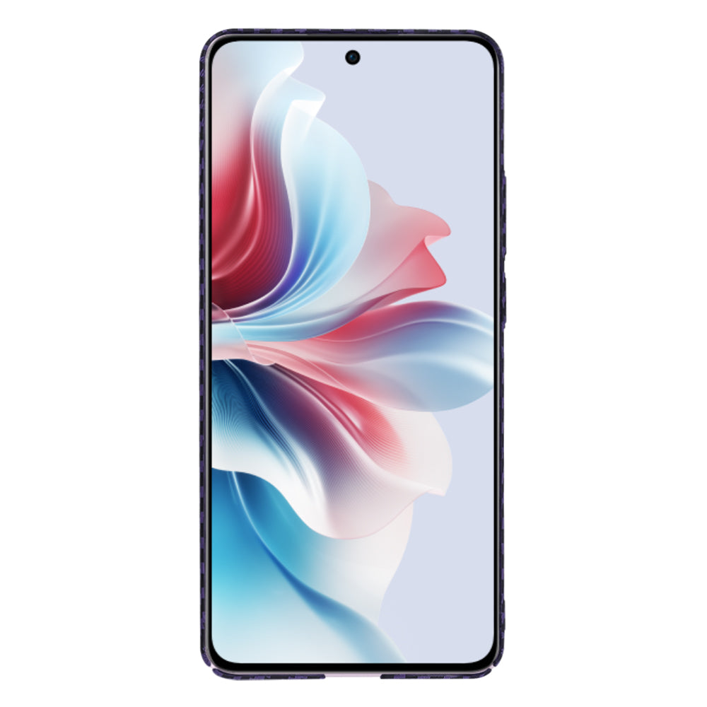 Custodia per Oppo Reno11 F, Techsuit, Carbonite FiberShell, Viola