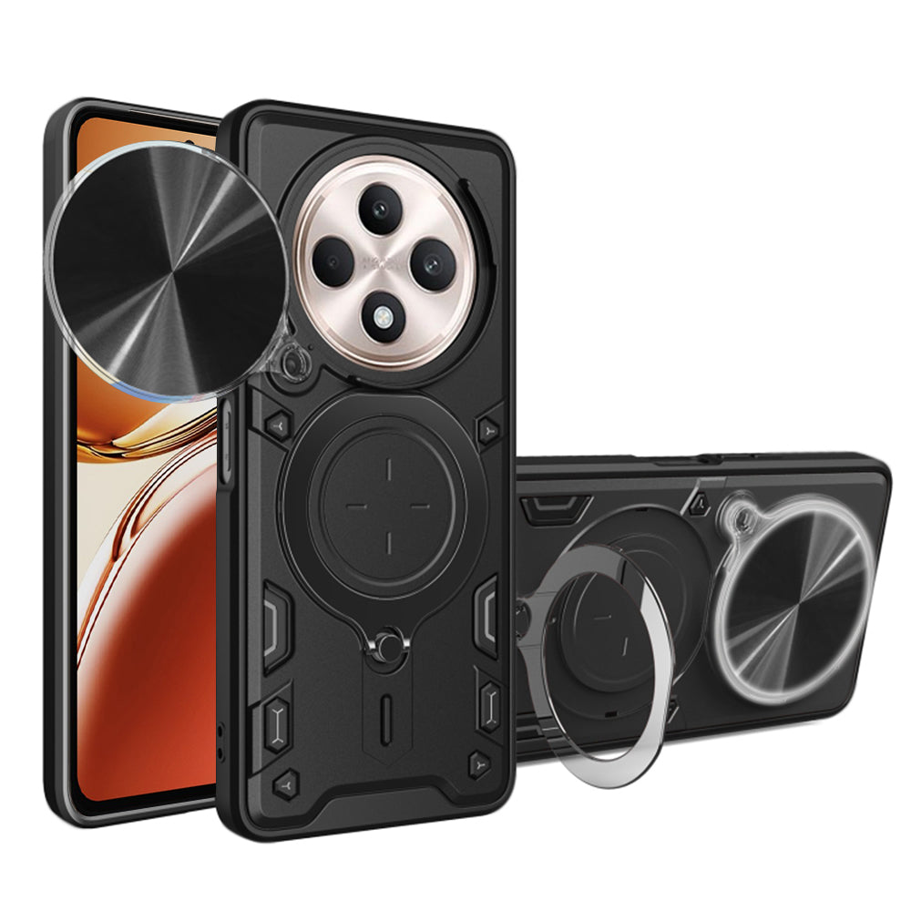 Custodia per Oppo Reno12 FS 5G / Reno12 FS 4G / Reno12 F 4G / Reno12 F, Techsuit, CamGuard Pro, Nera