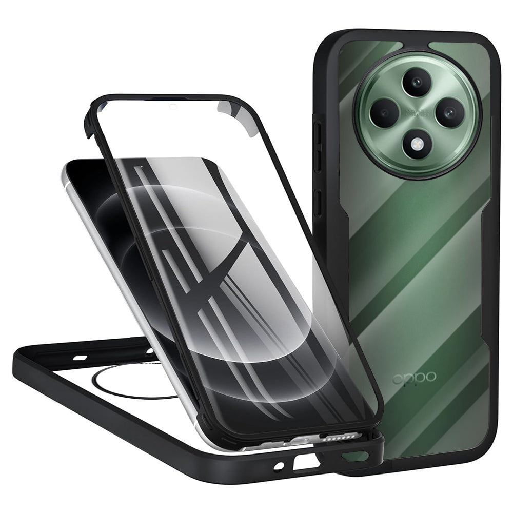 Custodia per Oppo Reno12 FS 5G / Reno12 FS 4G / Reno12 F 4G / Reno12 F, Techsuit, ColorVerse 360, Nera