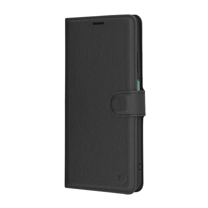 Custodia per Oppo Reno12 FS 5G / Reno12 FS 4G / Reno12 F 4G / Reno12 F, Techsuit, Leather Folio, Nera