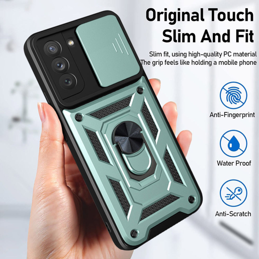 Custodia per Oppo Reno12, Techsuit, CamShield, Nera