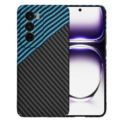 Custodia per Oppo Reno12, Techsuit, Carbonite FiberShell, Nero Bleu