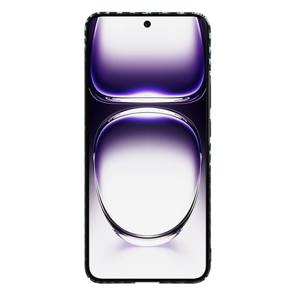 Custodia per Oppo Reno12, Techsuit, Carbonite FiberShell, Nero Grigio