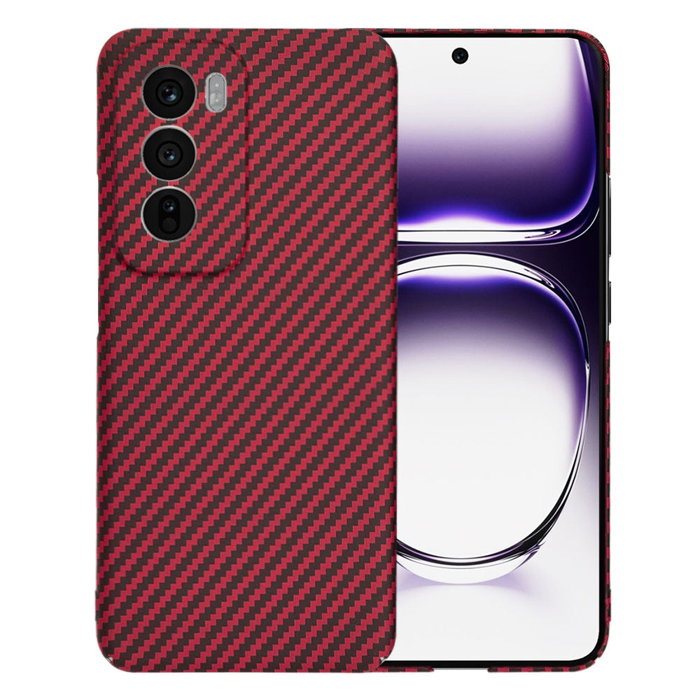 Custodia per Oppo Reno12, Techsuit, Carbonite FiberShell, Rossa