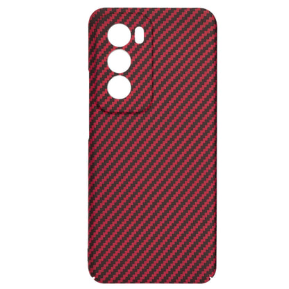 Custodia per Oppo Reno12, Techsuit, Carbonite FiberShell, Rossa