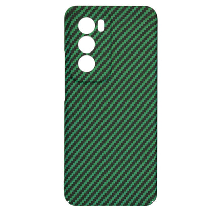 Custodia per Oppo Reno12, Techsuit, Carbonite FiberShell, Verde