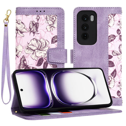 Custodia per Oppo Reno12, Techsuit, FlipCraft, Viola