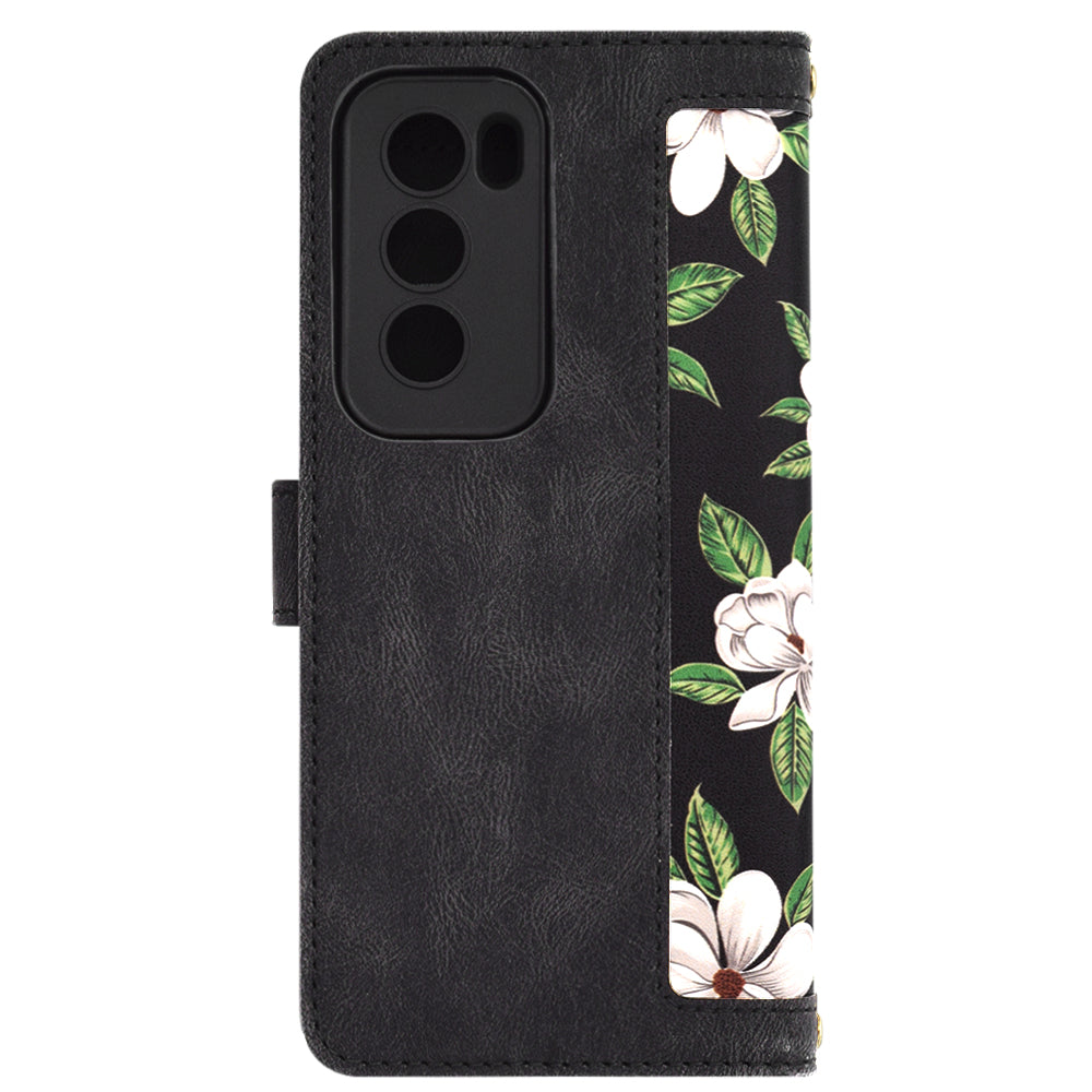Custodia per Oppo Reno12, Techsuit, FlipCraft, Nera