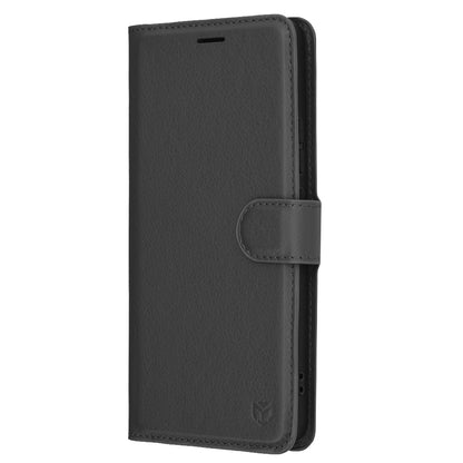 Custodia per Oppo Reno13 FS 5G / Reno13 F 4G / Reno13 F, Techsuit, Leather Folio, Nera