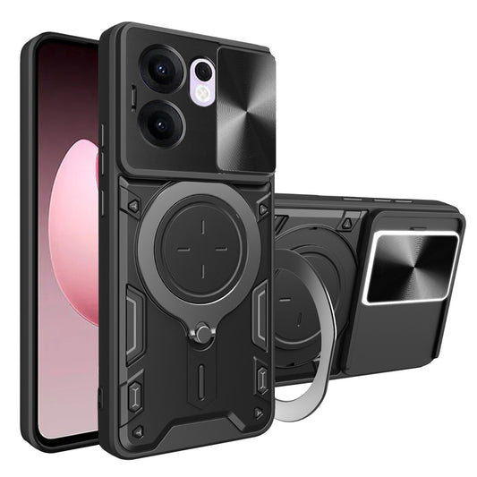 Custodia per Oppo Reno13 FS 5G / Reno13 F 4G / Reno13 F, Techsuit, CamGuard Pro, Nera