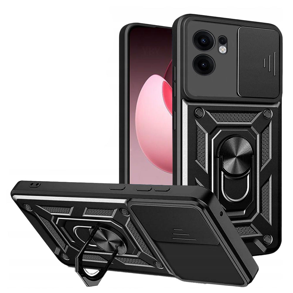 Custodia per Oppo Reno13 FS 5G / Reno13 F 4G / Reno13 F, Techsuit, CamShield, Nera