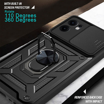 Custodia per Oppo Reno13 FS 5G / Reno13 F 4G / Reno13 F, Techsuit, CamShield, Nera